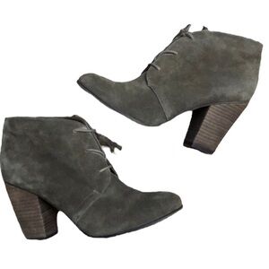 Bjorndal Harlow Taupe Suede Lace Up Booties